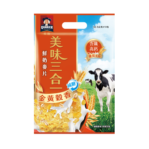 桂格金黃穀香減糖美味三合一 32.5g X10