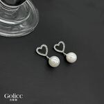 【Gulicc 】古莉可 耳環 愛心珍珠耳環, , large