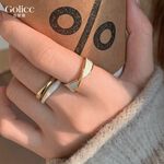 【Gulicc 】古莉可 戒指 金色交叉滴釉氣質女戒, , large