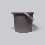 GINII基尼|質感加厚手提水桶 12L 香頌粉/塑膠水桶 圓型水桶 手提水桶 多用途水桶 泡腳 園藝 洗澡桶, 香頌粉, large