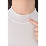 (S) moma質感圓領白色長袖上衣二手衣, , large