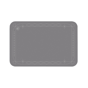 【Monster】 Soft Diatomaceous Earth Absorbent Mat – Border Series (60x40cm) – Gray Border