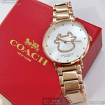 [星晴錶業]COACH手錶,36mm,CH00018白色錶面玫瑰金錶殼玫瑰金色精鋼錶帶款, , large