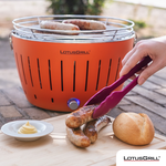 【德國 LotusGrill】食品級矽膠料理夾/烤肉夾 33cm 適用不沾鍋, 夢幻紫, large