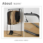 【H&R安室家】台製簡約單桿吊衣架/掛衣架LS256, , large