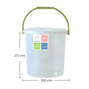 13L透明水桶(附蓋)-顏色隨機出貨