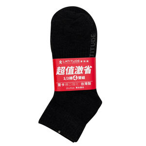夢特嬌激1/2襪4雙組-黑23~27cm