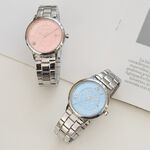 Relax Time RT-111 生命之花 花窗格紋時尚女錶 手錶 藍x銀 RT-111-2, , large