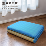 [台客嚴選] 經典格紋竹面單人透氣床墊 台灣製 學生床墊 單人床墊, , large