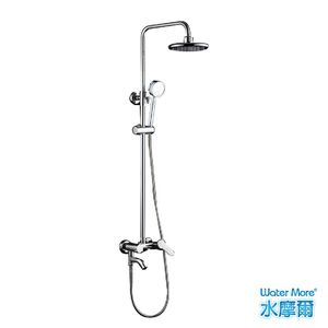 [春佰億]水摩爾 飯店級6吋頂噴衛浴設備(贈省水標章負離子蓮蓬頭) 1組