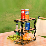 【上手家居】三層架 原木色(桌上置物架/折疊架/收納架/露營置物架/桌面收納架/摺疊架/露營三層架/露營架), , large