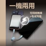 【A-mego】AW101粉餅機10000mAh磁吸無線快充行動電源 支援iPhone15/16_機身有標示瓦時(Wh), , large