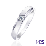 [ides愛蒂思] 日系設計款10分F/VS1八心八箭完美車工鑽石戒指男戒/自信 (戒圍請於訂單備註), , large