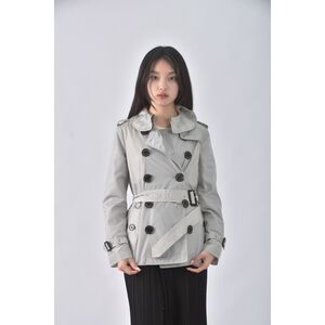(S) burberry風衣灰色外套二手衣