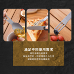 【金永利鋼刀】420不銹鋼戶外多功能餐刀/湯匙/叉子組合餐具露營餐具, , large