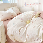 【DUYAN 竹漾】40支精梳棉 單人/雙人/加大 床包組/床包被套組 / 喵語貓眠 台灣製, , large