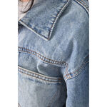 (XL) story prada韓牌丹寧牛仔排扣藍色外套二手衣, , large