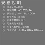 昌運監視器 BS-SW23 突出 埋入兩用 兩段式緊急押扣, , large