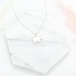 【Angel & Me】可愛北極熊 (大) Polar Bear s925 純銀 項鍊 情人節 禮物, , large