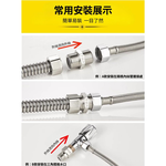 Stainless steel one-way check valve for external flow and internal return, , large