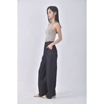 (XL) 高腰寬鬆藍色長褲二手衣, , large
