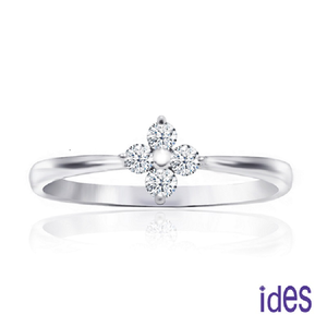 [ides愛蒂思] 成年禮 生日禮 日系輕珠寶OL系列設計款14K金鑽石戒指/小幸運 (戒圍請於訂單備註)