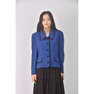 (XS（含）以下) jaeger羊毛藍色外套二手衣