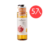 【Hair recipe髮的食譜】蜂蜜石榴水潤亮澤洗髮露530ml 5入組, , large