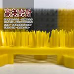 GS MALL 台灣製造 一組8入 毛刷防滑透水拼接地墊 30x15cm 拼接毛刷 地墊 清潔墊 毛刷地墊 防滑地墊, , large