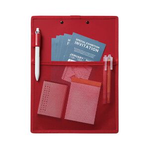 *需預訂【KING JIM】ALL IN CLIPBOARD 口袋收納板夾 黑色/藍色/紅色/白色 (5985-BK)藍