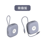 【sansuijibau】Macaron 10000mAh 6-in-1 Universal Fast Charging Power Bank with Wireless Charging, Magsafe Dual Type-C, and Includes Cable,Milk tea color, , large