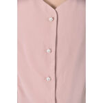 (L) neon韓牌質感棉質花邊粉色長袖上衣二手衣, , large