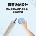 GS MALL 台灣製造 滾筒衛生紙收納筒 紙巾收納桶 紙巾置物盒 捲筒衛生紙收納 紙巾架 海豚造型 衛生紙收納, , large