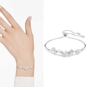 SWAROVSKI 施華洛世奇 Constella 星映水晶珍珠 可調節式手鍊(5705618)