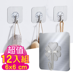 Hairline seamless sticker hook 6x6cm