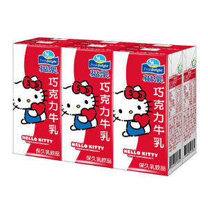 【Kitty限定包裝】福樂巧克力牛乳(保久乳)200ml※限定包裝售完即更換回原包裝