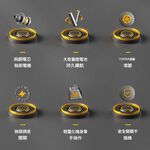 High-speed fan, 10 batteries, 1 charger, , large