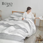 BUHO 天然嚴選純棉雙人加大四件式床包被套組-(多款任選), , large