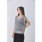 (L) queen shop背心灰色毛衣二手衣, , large