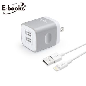 E-books B52 2.4A雙USB快速充電組