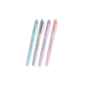 Pentel粉彩雙頭螢光筆4入-粉彩B