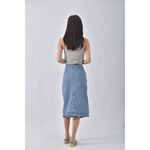 (M) uniqlo丹寧牛仔質感棉質藍色長裙二手衣, , large