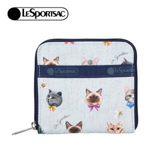Lesportsac Compact Zip Wallet 極簡輕薄錢包 送禮-晴空貓語