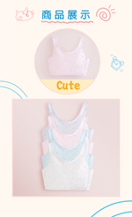 Clany MIT Seamless Wireless Bra – Pink Kitty Youth Cooling Bra, Size S–Q/2XL, Style 803, , large