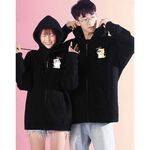 JZ TEE Shiba Inu & Cat - Photo Hoodie, , large