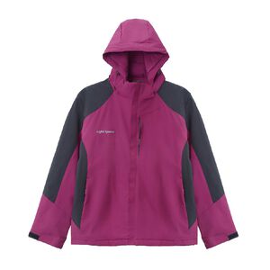 防風防水蓄熱保暖女外套-梅菲紅M