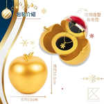 【TLH】聖誕節禮物 黃金項鍊 浪漫雪花 純金999 約重0.69錢±0.05 (附卡片 送禮 交換禮物), , large