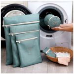 【A&R】馬卡色系加厚款洗衣袋 北歐藍 超值8件組 -北歐藍, , large