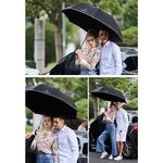 【周周生活】雨傘 現貨  直傘 英綸紳士格邊 大雨傘 防潑水 遮陽傘 抗uv 傘 高爾夫球傘 晴雨傘 快速出貨, , large