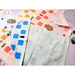 [Kaimei Cotton Industry] 12 in the group, random and excellent, MIT made in Taiwan, cute half-cotton, half-gauze children's towel, pure cotton, soft, comfortable and water-absorbent, , large